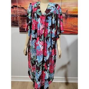 Anthony Richards House Dress Size 4XL Multicolor Floral Loungewear #C